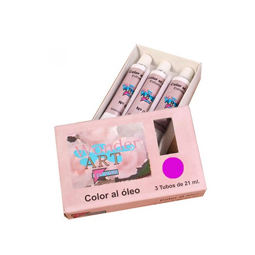 7634-CAJA 3 TUBOS 21ML. OLEO No.17 MAGENTA WONDER ART BY PRYSE 6250017