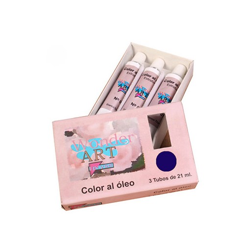 7638-CAJA 3 TUBOS 21ML. OLEO No.26 AZUL PRUSSIAN WONDER ART BY PRYSE 6250026