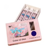 7638-CAJA 3 TUBOS 21ML. OLEO No.26 AZUL PRUSSIAN WONDER ART BY PRYSE 6250026