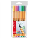 764-ESTUCHE ROTULADOR PUNTA FINA 0,4MM. POINT 88 CON 8 UNIDADES PASTEL STABILO 88/8-01