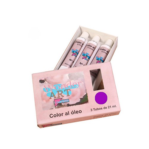 7648-CAJA 3 TUBOS 21ML. OLEO No.56 VIOLETA WONDER ART BY PRYSE 6250056