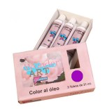 7648-CAJA 3 TUBOS 21ML. OLEO No.56 VIOLETA WONDER ART BY PRYSE 6250056