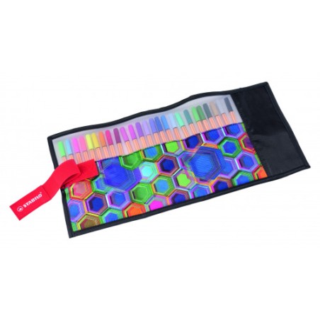 771-BLISTER BOLSA NYLON PUNTA FINA 0,4MM. POINT 88 DE 25 UNIDADES SURTIDOS STABILO 8825-071-20