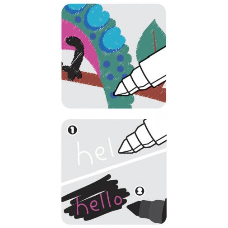 7720-CAJA 8 ROTULADORES MAXI MAGIC + 2 ROTULADORES MAGICOS MILAN 80023