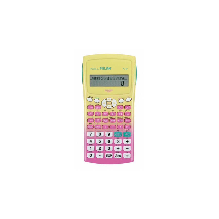 7729-BLISTER CALCULADORA CIENTIFICA M240 SUNSET ROSA NUEVO MILAN 159110SNPBL