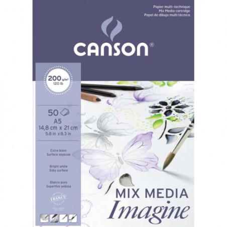 7732-Canson Imagine Arte de papel 25 hojas