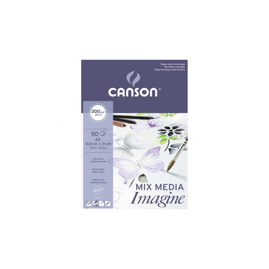 7738-Canson Imagine Arte de papel 50 hojas
