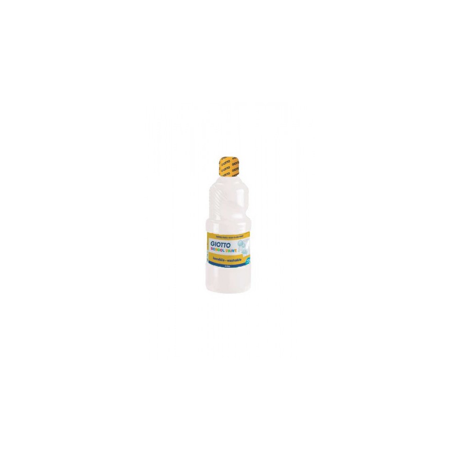 7780-Giotto Tempera Escolar 500 ml Botella Blanco