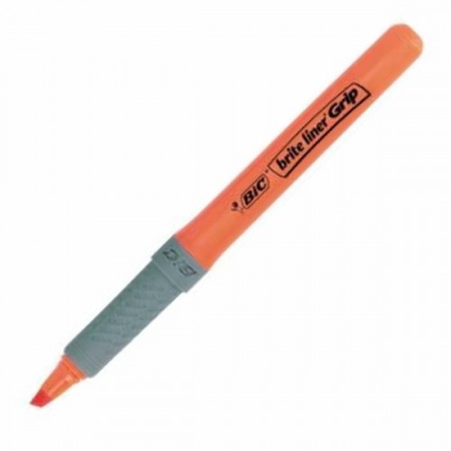7795-MARCADOR FLUORESCENTE HIGHLIGHTER GRIP TRAZO 1,5-3,3MM. NARANJA BIC 811933