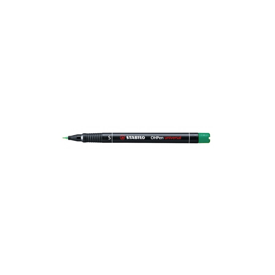 781-MARCADOR PERMANENTE PUNTA SUPERFINA OHPEN UNIVERSAL 0,4MM VERDE STABILO 841/36