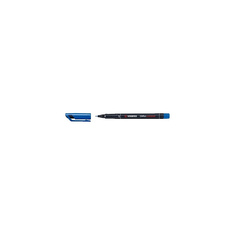 783-MARCADOR PERMANENTE PUNTA SUPERFINA OHPEN UNIVERSAL 0,4MM. AZUL STABILO 841/41