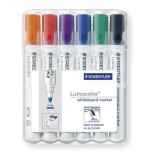 7866-ESTUCHE 6 PZAS LUMOCOLOR WHITEBOARD MARKER 351, SURT. STAEDTLER 351 WP6