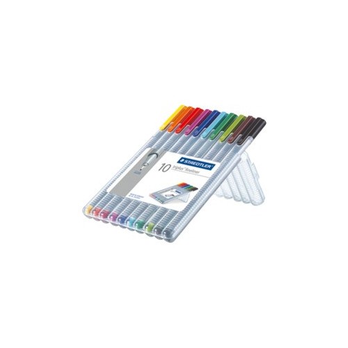 7879-ESTUCHE 10 PZAS TRIPLUS FINELINER 334, SURT. STAEDTLER 334 SB10