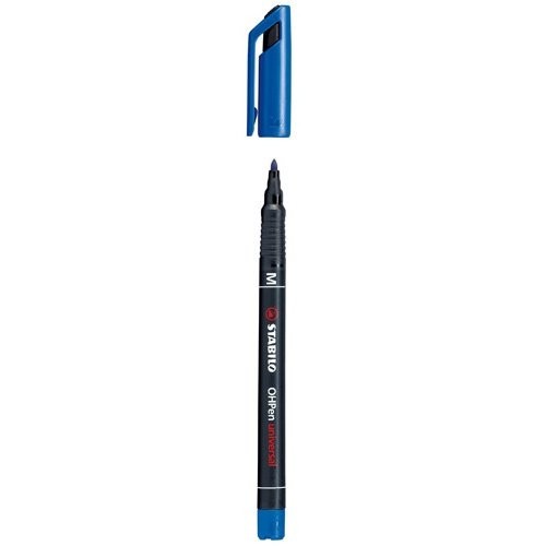 791-MARCADOR PERMANENTE PUNTA MEDIA OHPEN UNIVERSAL 1MM. AZUL STABILO 843/41