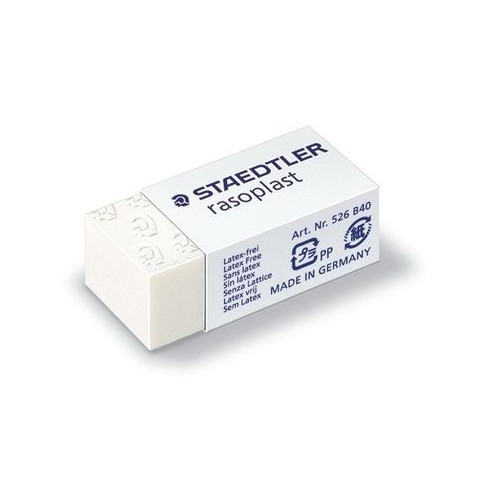 7932-GOMA DE BORRAR RASOPLAST (33X16X13 MM) STAEDTLER 526 B40