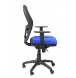 8073-SILLA JORQUERA MALLA NEGRA ASIENTO BALI AZUL PIQUERAS Y CRESPO 15SNBALI229
