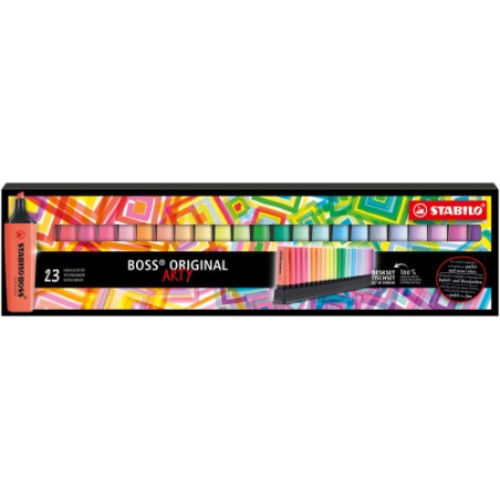 8098-ESTUCHE ARTY 23 BOSS COLORES SURTIDOS STABILO 7023-01-5-20