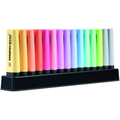 8099-ESTUCHE DESKJET 15 BOSS COLORES PASTEL SURTIDOS STABILO 7015-02-5