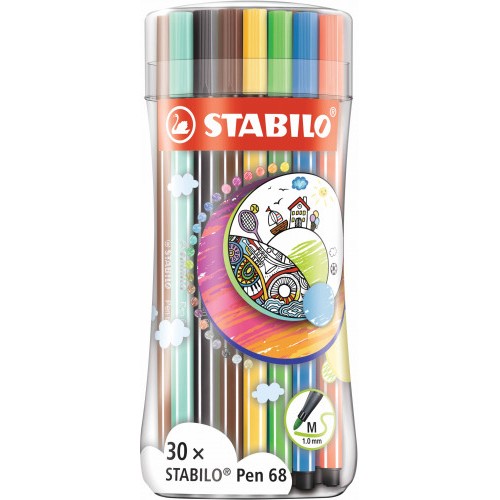 8111-STABILO Pen 68 rotulador Medio Multicolor 30 pieza(s)
