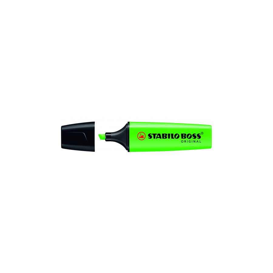 814-MARCADOR FLUORESCENTE BOSS ORIGINAL TRAZO 2/5MM. VERDE STABILO 70/33