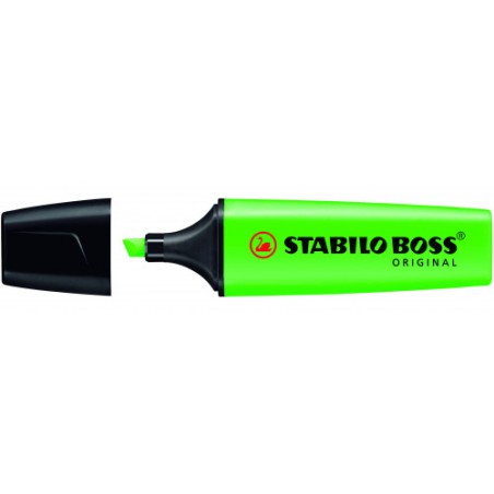 814-MARCADOR FLUORESCENTE BOSS ORIGINAL TRAZO 2/5MM. VERDE STABILO 70/33