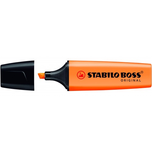 817-MARCADOR FLUORESCENTE BOSS ORIGINAL TRAZO 2/5MM. NARANJA STABILO 70/54