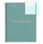 8189-CUADERNO 100% RECICLADO NB-1 A4 80HOJAS ECOAZUL EMOTIONS MIQUELRIUS 6092