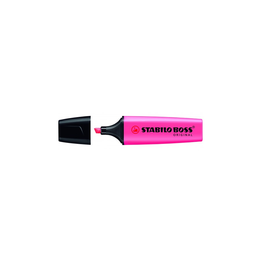 819-MARCADOR FLUORESCENTE BOSS ORIGINAL TRAZO 2/5MM. ROSA STABILO 70/56