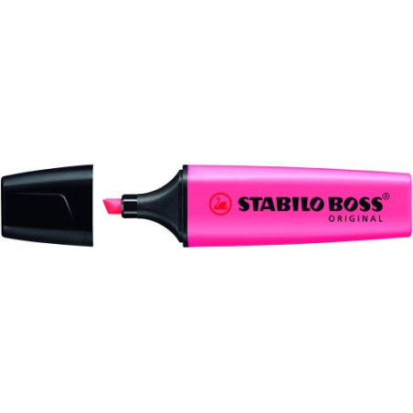 819-MARCADOR FLUORESCENTE BOSS ORIGINAL TRAZO 2/5MM. ROSA STABILO 70/56