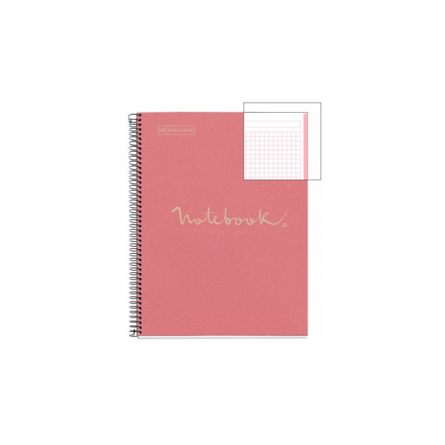 8191-CUADERNO 100% RECICLADO NB-1 A4 80HOJAS ECOROSA EMOTIONS MIQUELRIUS 6093