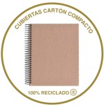 8194-CUADERNO 100% RECICLADO NB-4 A4 120HOJAS ECOGRIS MIQUELRIUS 6082