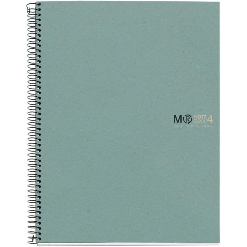 8195-CUADERNO 100% RECICLADO NB-4 A4 120HOJAS ECOAZUL MIQUELRIUS 6083