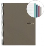 8198-CUADERNO 100% RECICLADO NB-4 A5 120HOJAS ECOGRIS MIQUELRIUS 6084