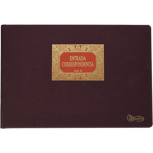 8219-Miquelrius 5042 registro comercial (libro) Bronce, Marron 100 hojas