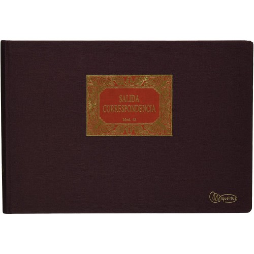 8220-Miquelrius 5043 registro comercial (libro) Bronce, Marron 100 hojas