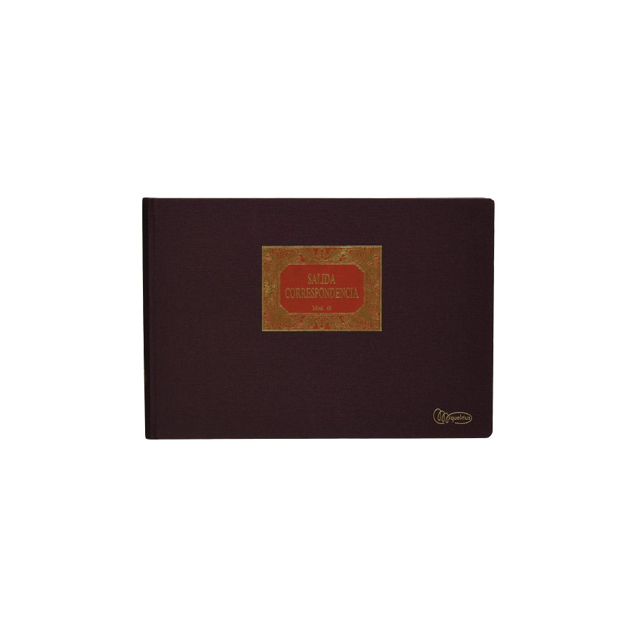 8220-Miquelrius 5043 registro comercial (libro) Bronce, Marron 100 hojas