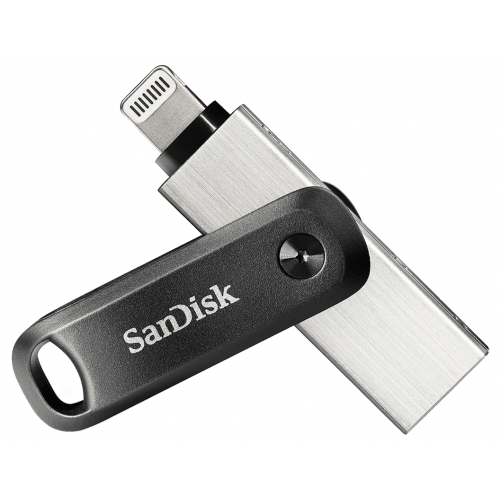 8275-SanDisk iXpand unidad flash USB 64 GB USB Type-A / Lightning 3.2 Gen 2 (3.1 Gen 2) Negro, Plata