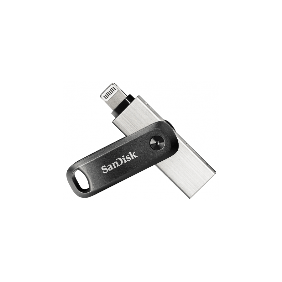 8275-SanDisk iXpand unidad flash USB 64 GB USB Type-A / Lightning 3.2 Gen 2 (3.1 Gen 2) Negro, Plata