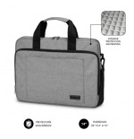 8321-SUBBLIM Maletin Ordenador Air Padding Laptop bag 13,3-14" Grey