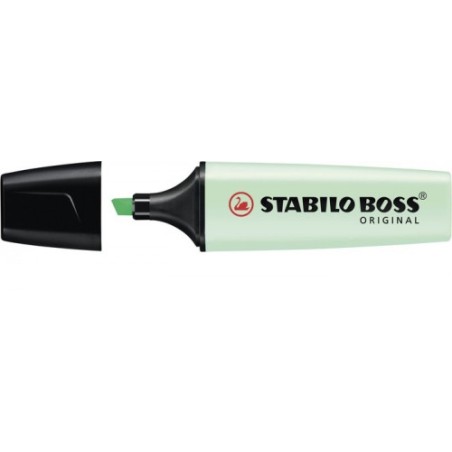 837-MARCADOR.FLUORESCENTE BOSS TRAZO 2/5MM. VERDE PASTEL STABILO 70/116
