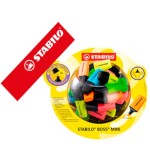 846-EXPOSITOR BOSS MINI MARCADORES FLUORESCENTES 50 UNIDADES TRAZO 2/5MM. STABILO 07/50-1