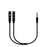 8475-Ewent EC1641 cable de audio 0,3 m 3,5mm 2 x 3.5mm Negro