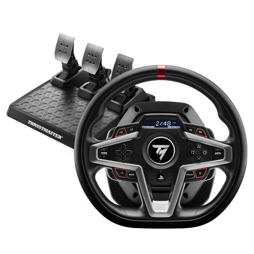 8501-THRUSTMASTER VOLANTE + PEDALES T248 PARA PS5 / PS4 / PC