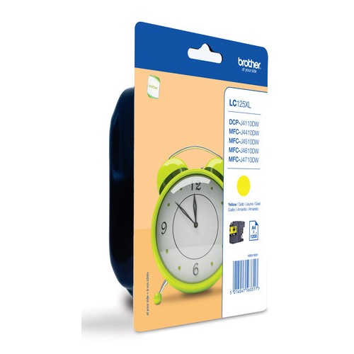 8509-BROTHER TINTA AMARILLO LC-125XLYBP