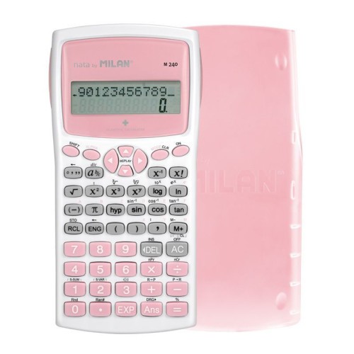 8567-Milan Blister calculadora cientifica M240 rosa, Edicion +