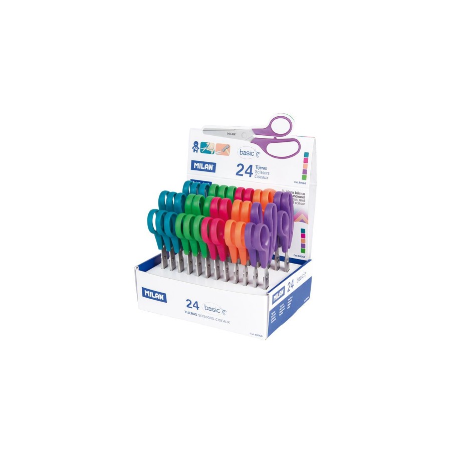 8574-Milan Caja expositora 24 tijeras Basic