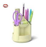 8594-ErichKrause Mini Desk porta lapices Plastico Amarillo