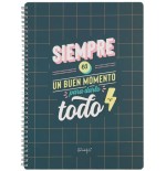 8626-LIBRETA - SIEMPRE ES BUEN MOMENTO PARA DARLO TODO MR WONDERFUL WOA11049ES
