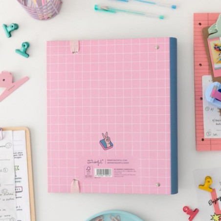 8635-CARPETA CON ANILLAS - VAMOS A PASARLO MUY BIEN MR WONDERFUL