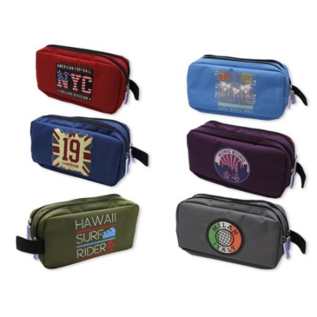 8658-Lagart Portatodo New College Doble Cremallera